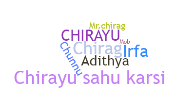 ชื่อเล่น - Chirayu