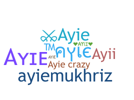 ชื่อเล่น - Ayie