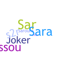 ชื่อเล่น - Sarra