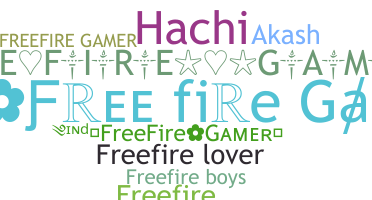 ชื่อเล่น - Freefiregamer