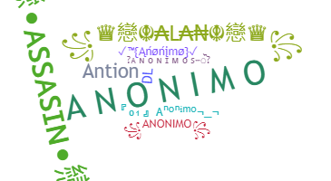 ชื่อเล่น - Anonimo