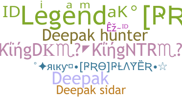 ชื่อเล่น - Deepaksidar