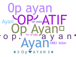 ชื่อเล่น - OpAyan