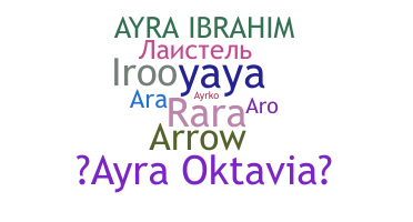 ชื่อเล่น - Ayra