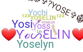 ชื่อเล่น - yoselin