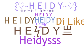 ชื่อเล่น - Heidy