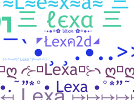 ชื่อเล่น - lexa2d