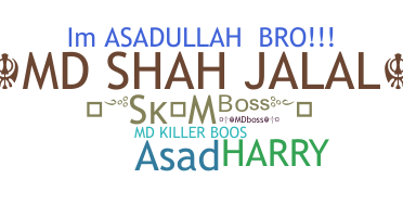 ชื่อเล่น - Asadullah