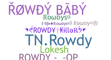 ชื่อเล่น - Rowdys
