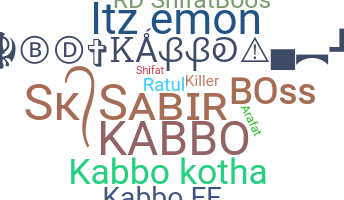 ชื่อเล่น - Kabbo
