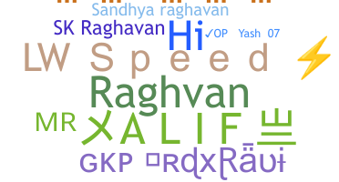 ชื่อเล่น - Raghavan