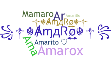 ชื่อเล่น - Amaro