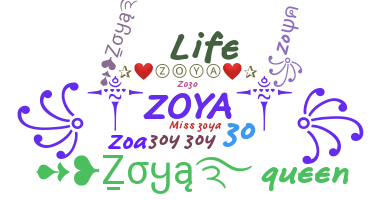 ชื่อเล่น - Zoya