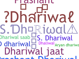 ชื่อเล่น - Dhariwal
