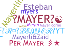 ชื่อเล่น - Mayer