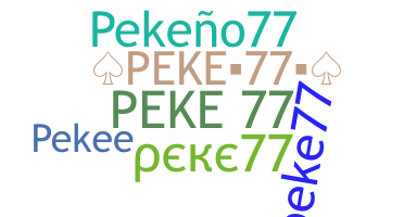 ชื่อเล่น - Peke77