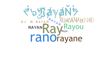 ชื่อเล่น - Rayan