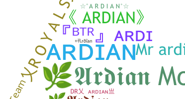 ชื่อเล่น - Ardian