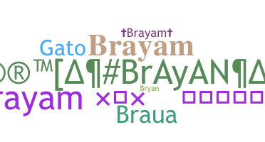 ชื่อเล่น - Brayam