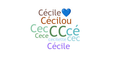 ชื่อเล่น - Cecile