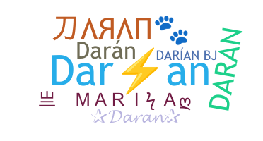 ชื่อเล่น - Daran