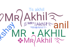 ชื่อเล่น - MrAkhil