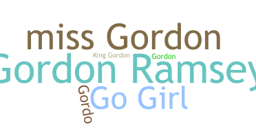 ชื่อเล่น - Gordon