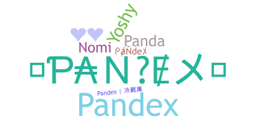 ชื่อเล่น - pandex