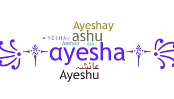 ชื่อเล่น - Ayesha