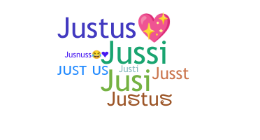 ชื่อเล่น - Justus