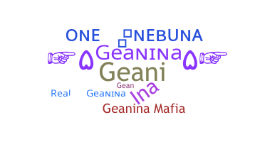 ชื่อเล่น - Geanina