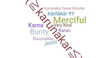 ชื่อเล่น - Karunakar
