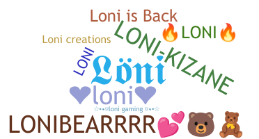 ชื่อเล่น - Loni