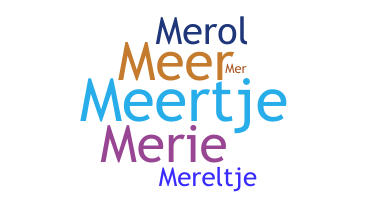 ชื่อเล่น - Merel