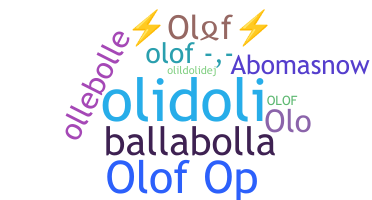 ชื่อเล่น - Olof