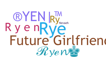 ชื่อเล่น - Ryen