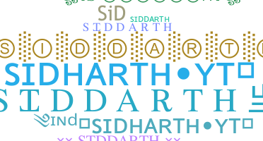 ชื่อเล่น - Siddarth