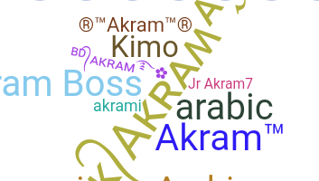 ชื่อเล่น - Akram