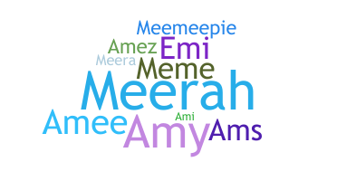 ชื่อเล่น - Ameerah