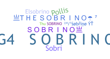 ชื่อเล่น - Sobrino