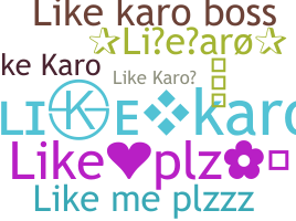 ชื่อเล่น - Likekaro