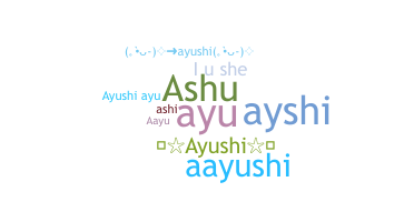 ชื่อเล่น - ayushi