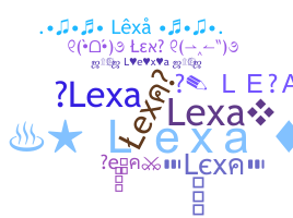 ชื่อเล่น - lexa3d
