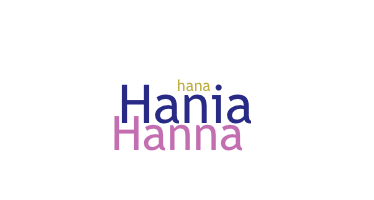 ชื่อเล่น - Hania