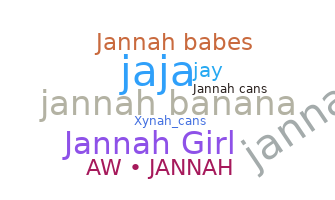 ชื่อเล่น - Jannah