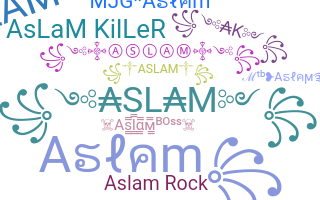 ชื่อเล่น - Aslam