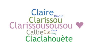 ชื่อเล่น - Clarisse