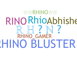 ชื่อเล่น - Rhino