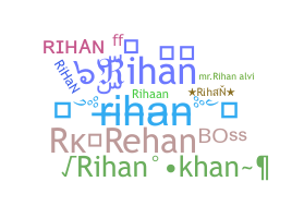 ชื่อเล่น - Rihan