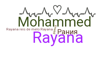 ชื่อเล่น - Rayana